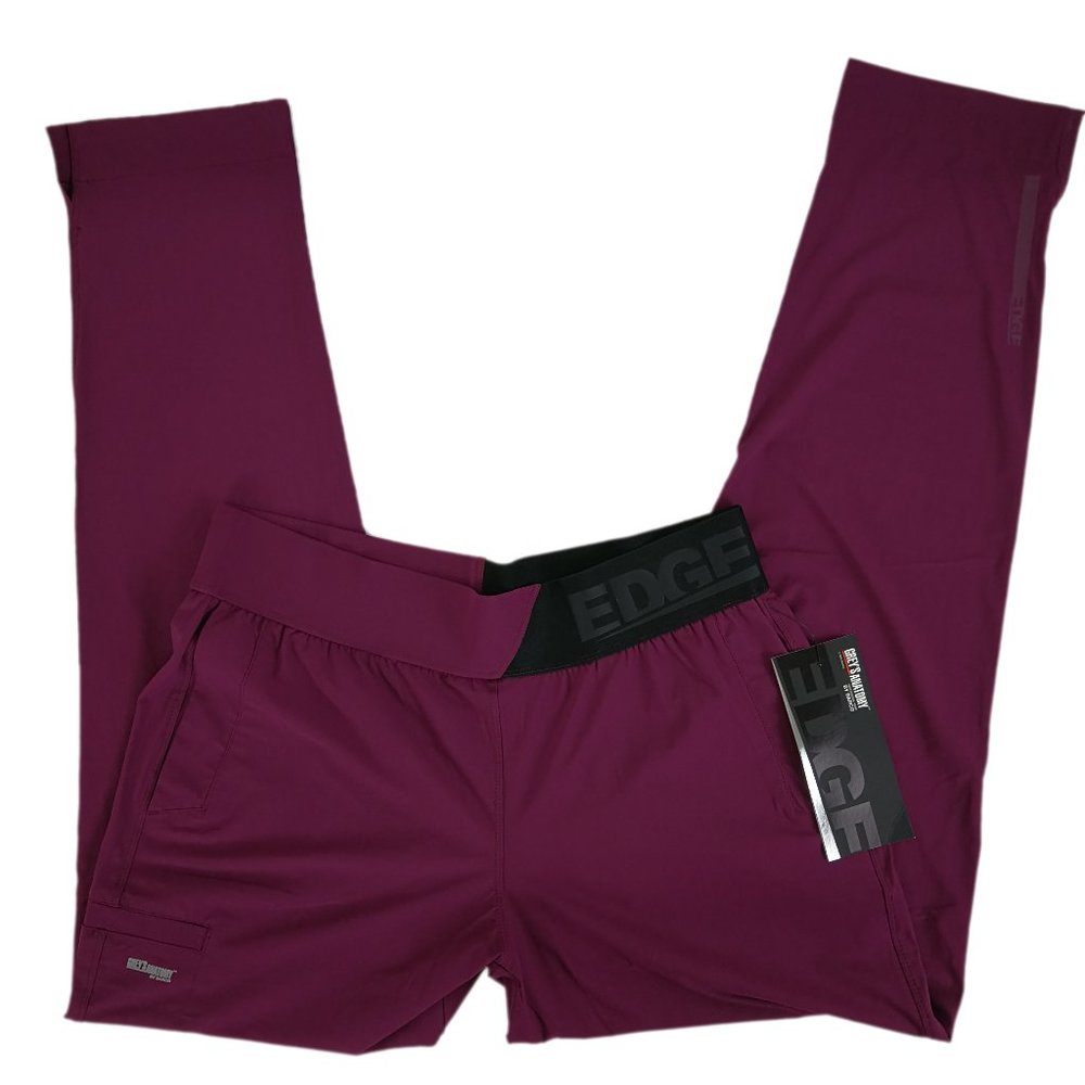 Grey's Anatomy Scrub Pants GEP004-65 Wine - Picture 1 of 13